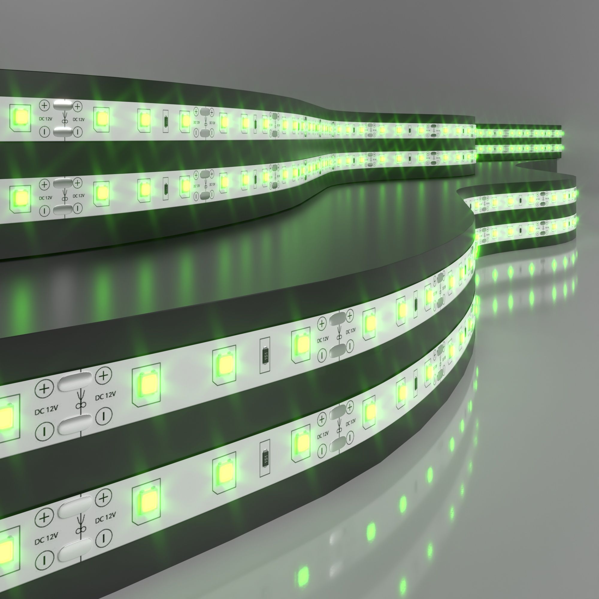 фото Лента светодиодная elektrostandard 60led 4,8w ip20 зеленый (2835 12v 60led 4,8w ip20)