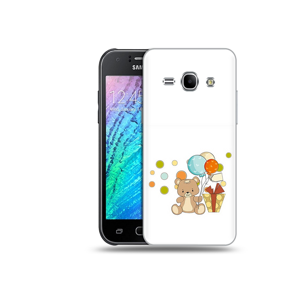 

Чехол MyPads Tocco для Samsung Galaxy J1 медвеженок с подарком (PT26162.569.470), Прозрачный, Tocco