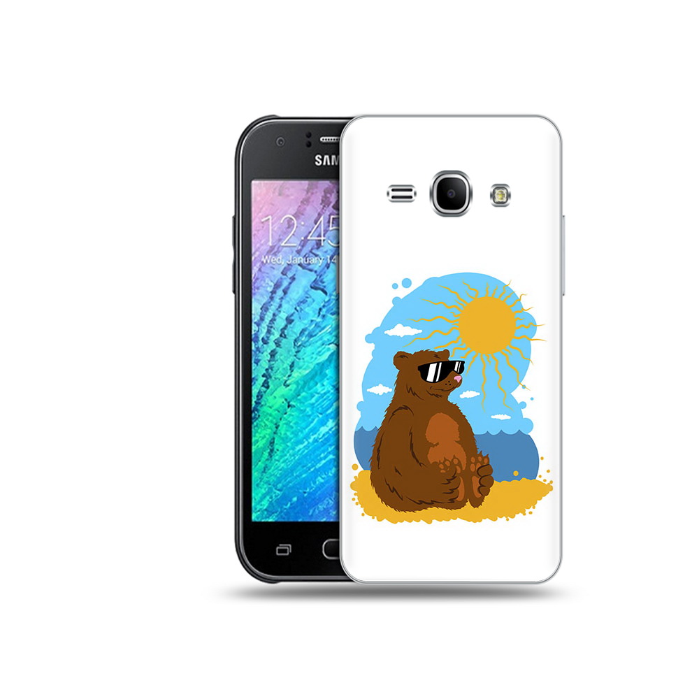 

Чехол MyPads Tocco для Samsung Galaxy J1 медведь на чиле (PT26162.569.468), Прозрачный, Tocco