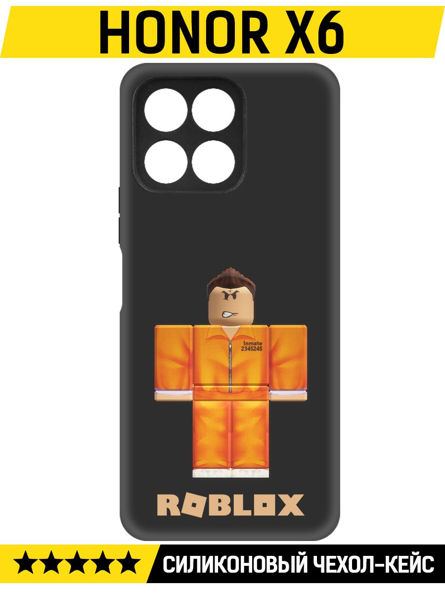 

Чехол-накладка Софт Roblox-Заключенный для Honor X6, Черный