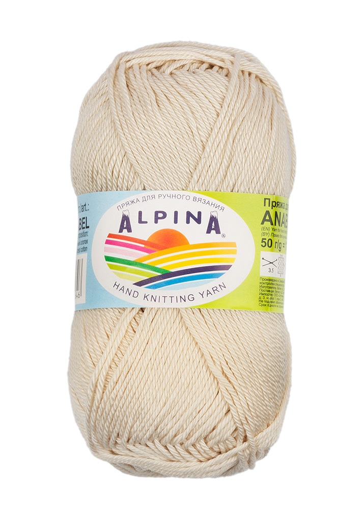 

Пряжа Alpina Anabel №004 светлый бежево-розовый, Бежевый, Anabel