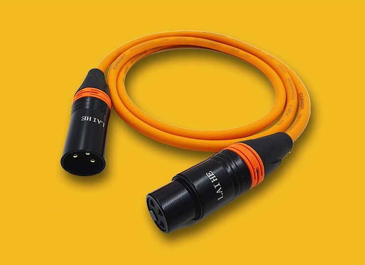 Балансный кабель NoBrand XLR (F) - XLR (M) 1м XLR(M)-XLR(F)-1mYW желтый