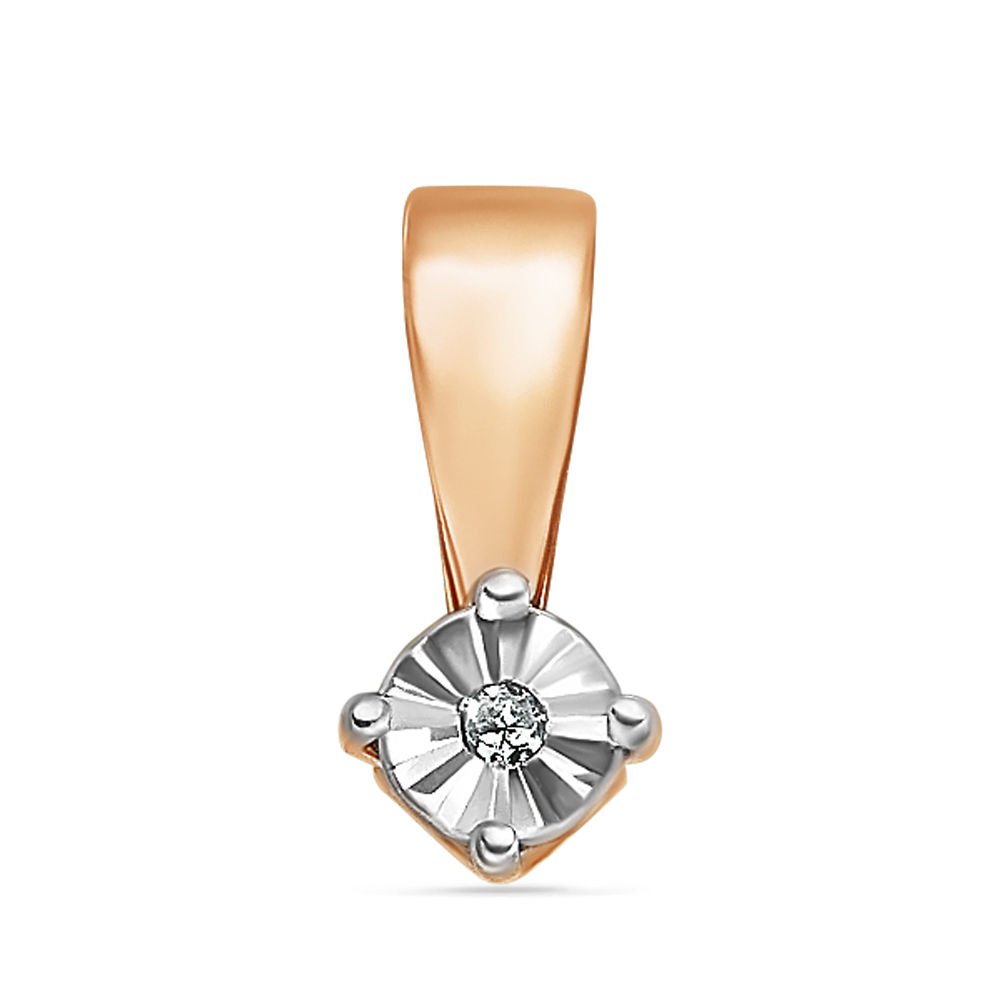 

Кулон из красного золота 585Gold 103001866, бриллиант, 103001866