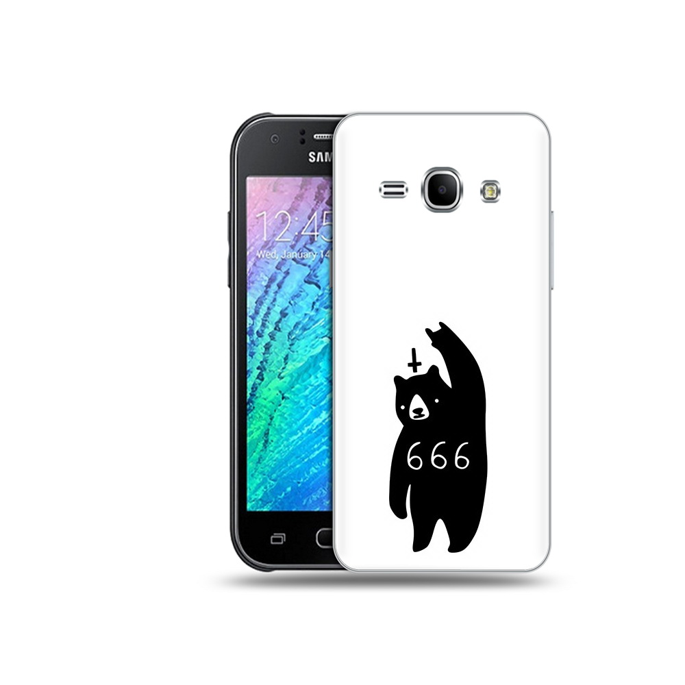 Чехол MyPads Tocco для Samsung Galaxy J1 медведь 666 (PT26162.569.462)