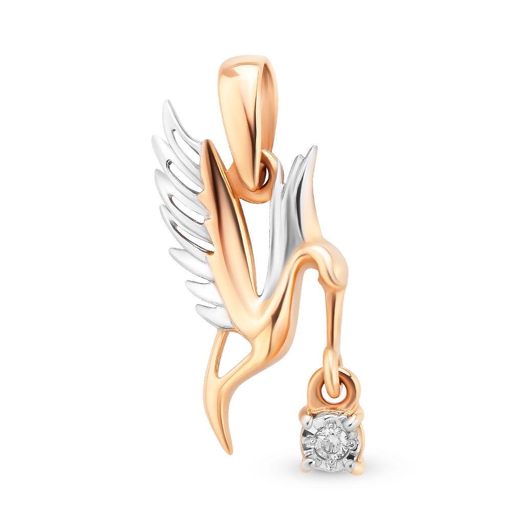 

Подвеска из красного золота с бриллиантом 585Gold 103001775, 103001775
