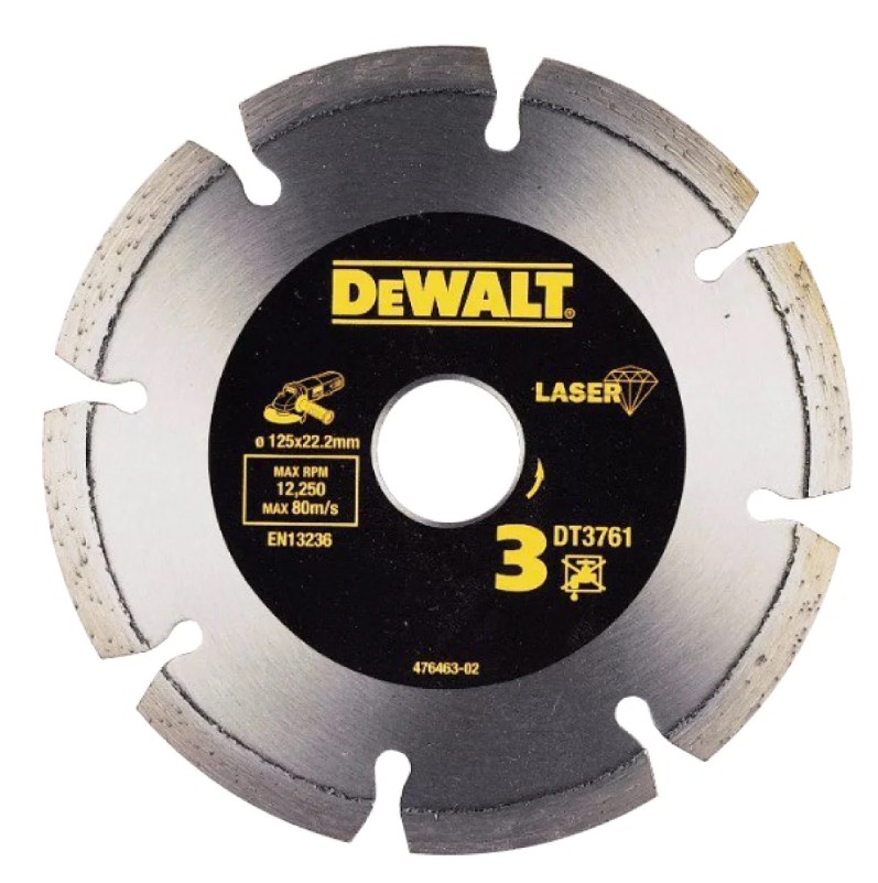 

Диск алмазный DeWalt 125х22,2х2мм для УШМ DT 3761, 125х22,2х2мм для УШМ DT 3761