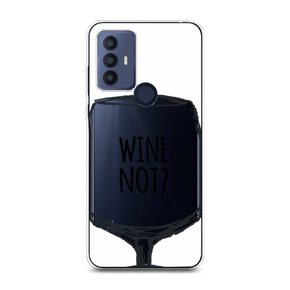 

Чехол на TCL 30E "Wine not white", Белый, 290550-6