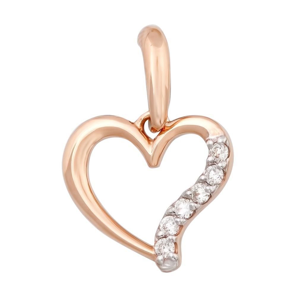 

Кулон из красного золота 585Gold 103002129, бриллиант, 103002129