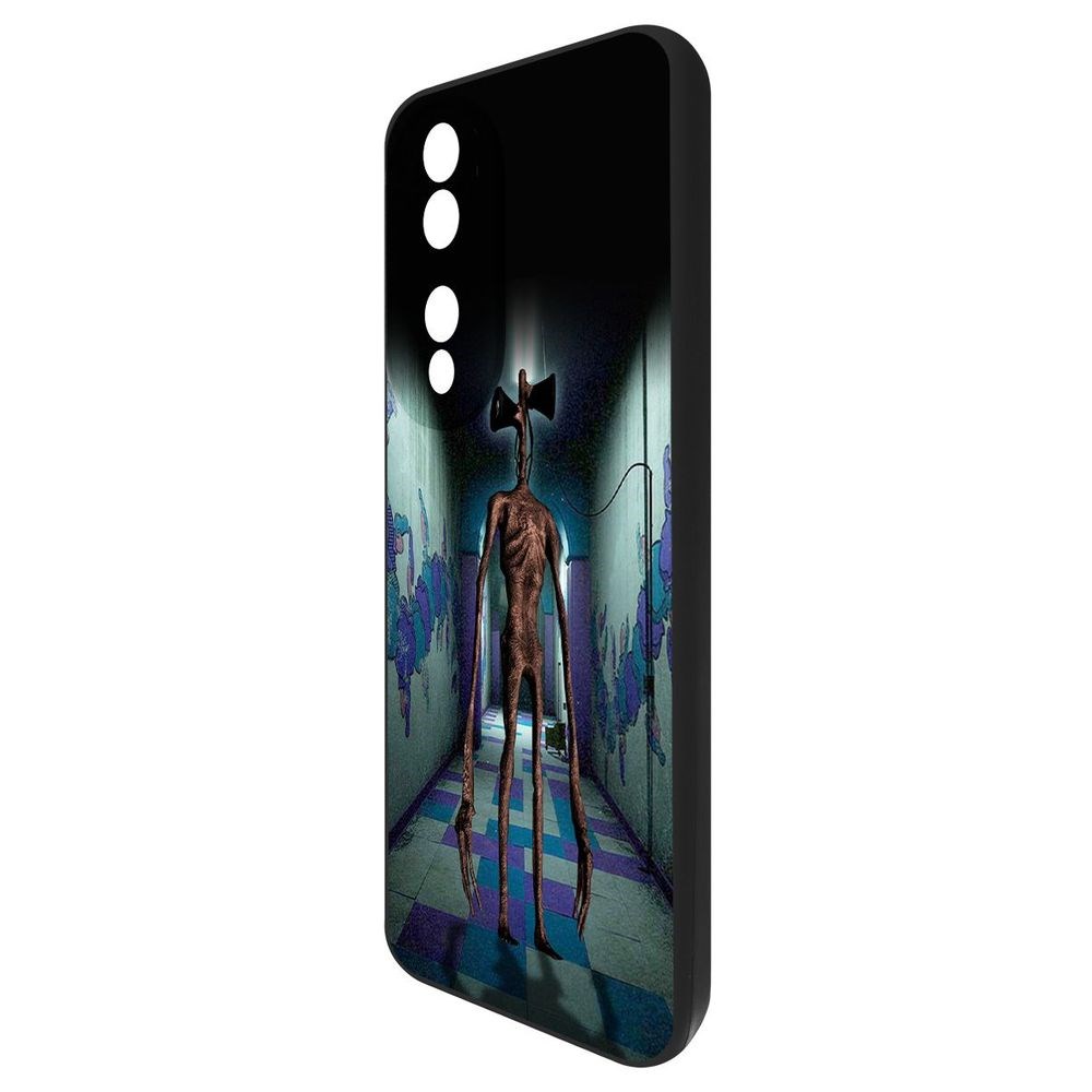 

Чехол-накладка Софт Хаги Ваги - Сиреноголовый для Honor 70, Черный