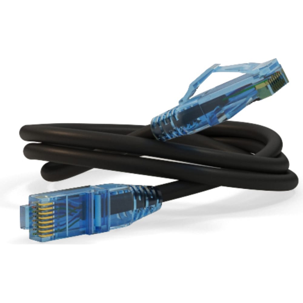 

Патч-корд Hyperline PC-LPM-UTP-RJ45-RJ45-C6-0.3M-LSZH-BK, Серый