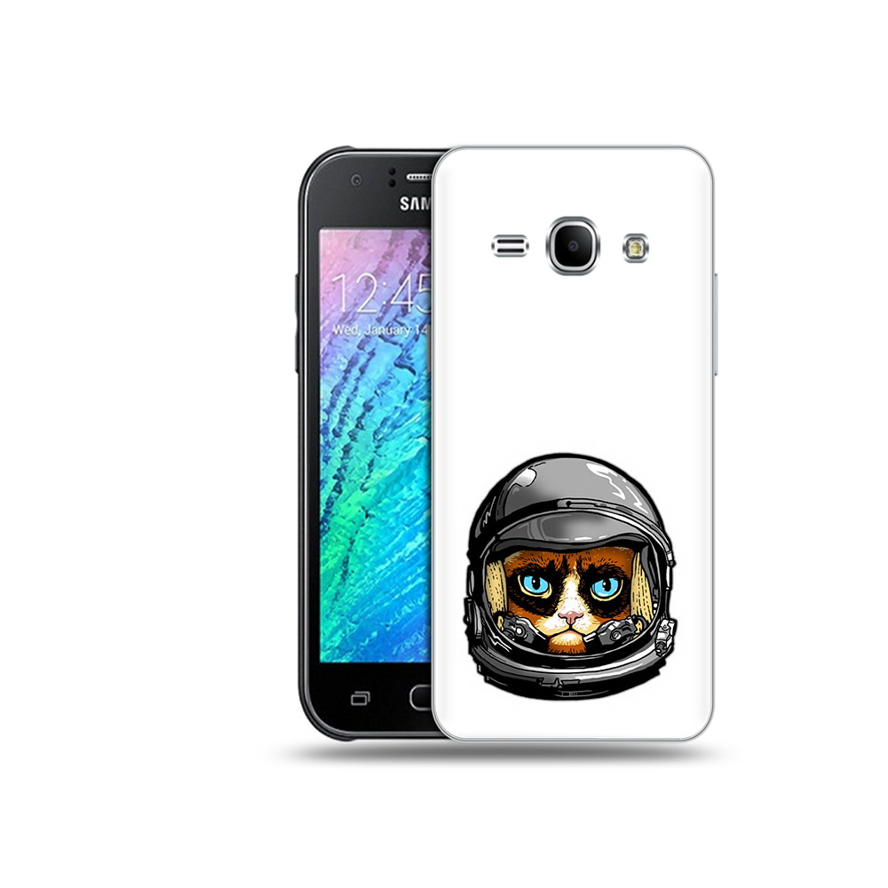 Чехол MyPads Tocco для Samsung Galaxy J1 кот космонавт (PT26162.569.400)