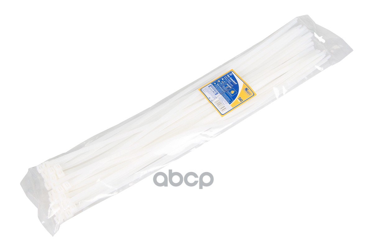 

Хомут нейлоновый, белый, 7,6x500 (уп-ка 50 шт) KRAFT kt880612