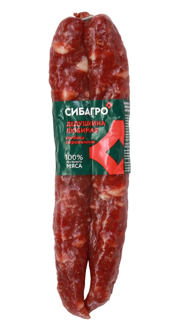 

Колбаса сыровяленая Сибагро Дедушкина любимая +-1 кг