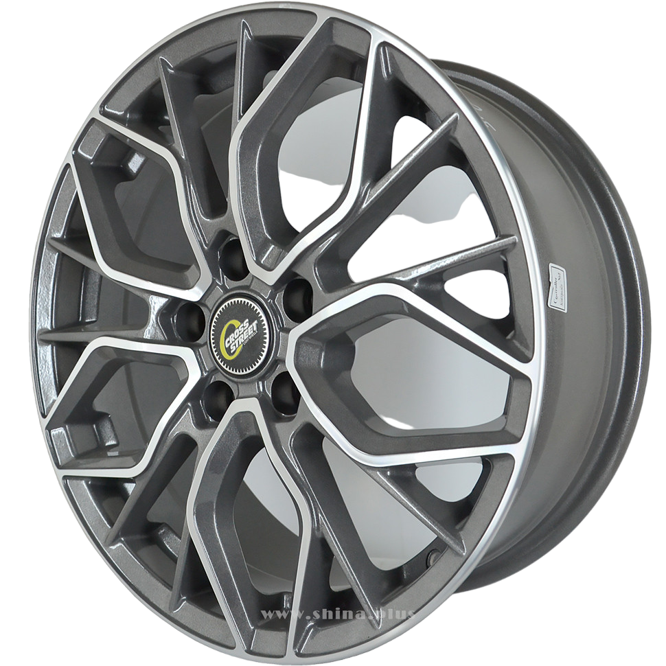 

Шина CROSS STREET CR-19 7.5x18/5x114.3 ET35 D60.1 GMF, Серебристый