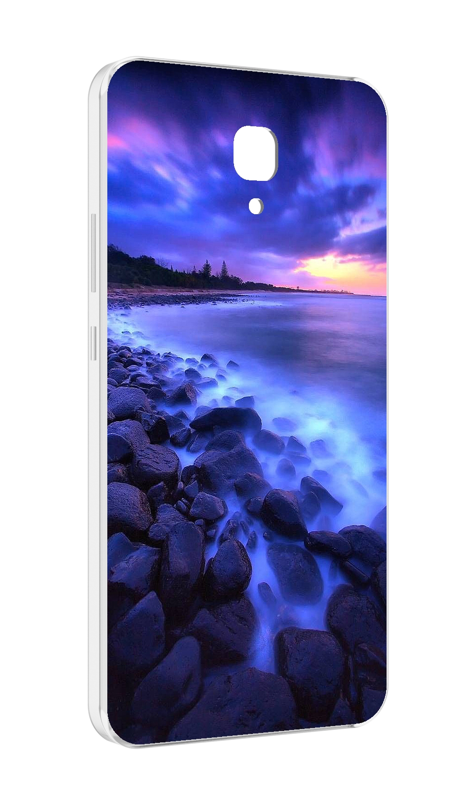 

Чехол MyPads неоновый берег для Meizu M5 Note, Прозрачный, Tocco