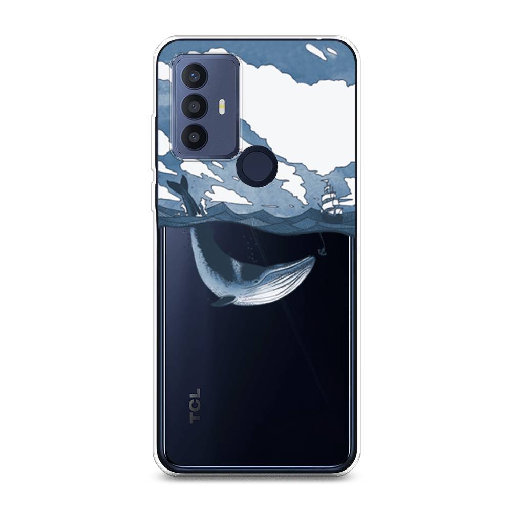 

Чехол на TCL 30E "Большой кит", Синий, 290550-1