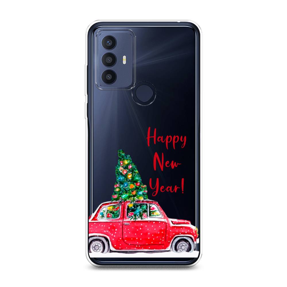

Чехол на TCL 30E "Happy New Year", Красный;зеленый, 290550-5