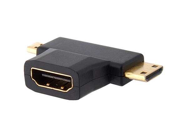 фото Аксессуар 5bites hdmi f / mini + micro hdmi m hh1805fm-t