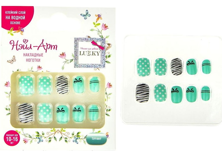 Набор накладных ногтей Lukky Нэйл-арт Tiffany