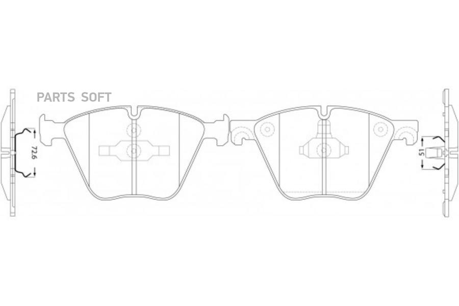 

Тормозные колодки SB Nagamochi передние дисковые bp32494