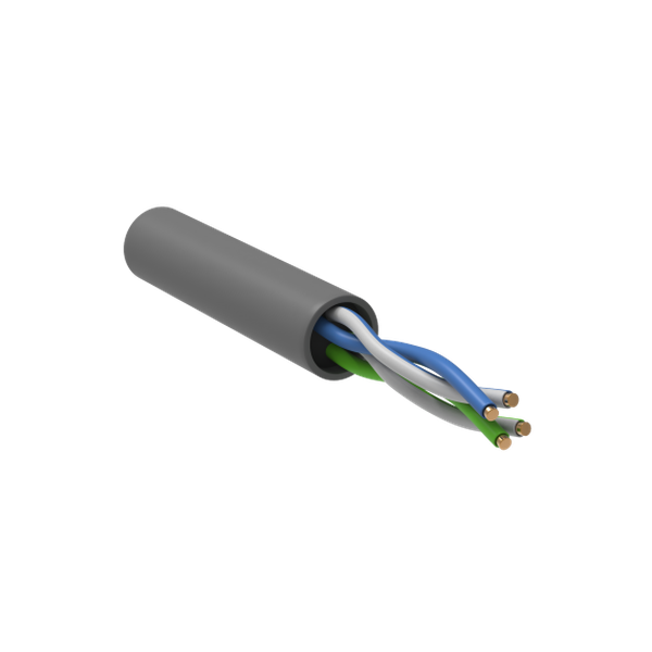 Кабель информационный ITK LC1-C5E02-111-100 кат.5е U/UTP не экранированный 2X2X24AWG PVC в