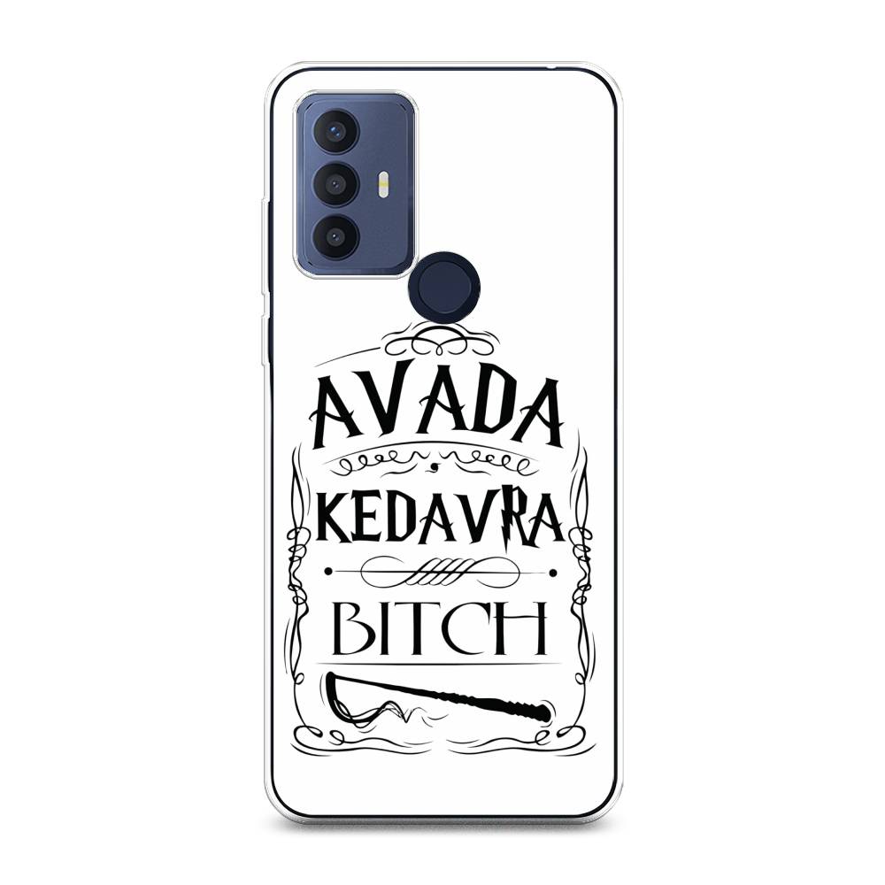 

Чехол на TCL 30E "Avada kedavra bitch", Белый;серый;черный, 290550-6