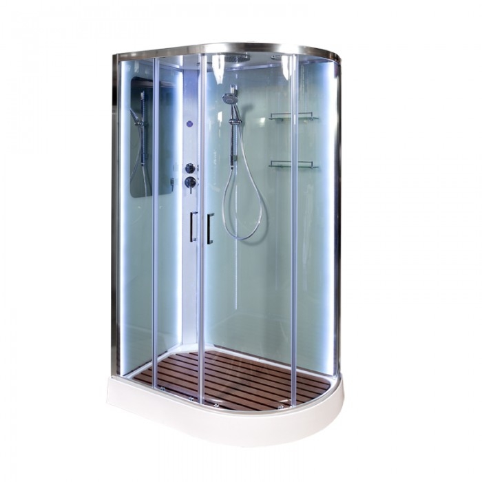 

Душевая кабина Deto A 102 L 120 x 80 см, с крышей, Led с кнопкой A102LLEDKN, A102LLEDKN