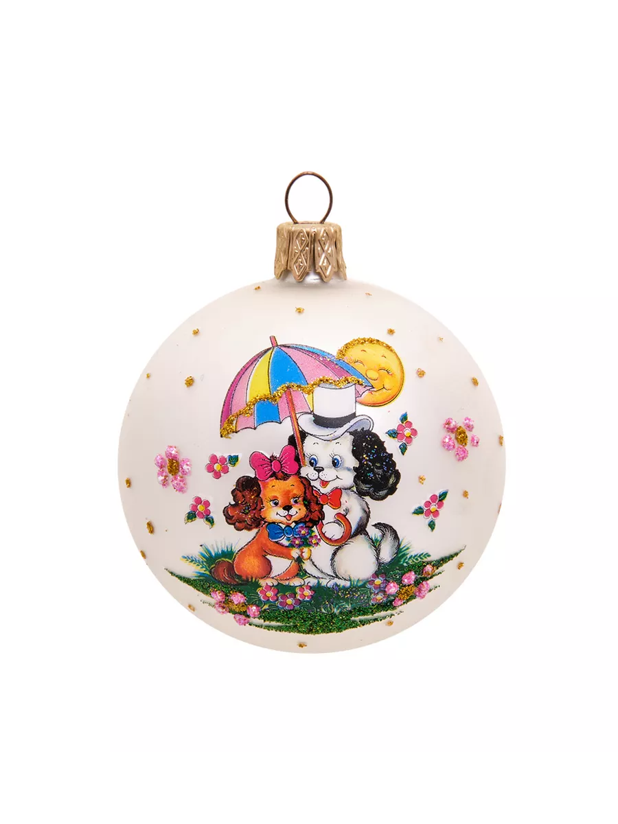 

Набор елочных игрушек Собачки 8 см, 7 шт, art155toy1220 ,разноцветный