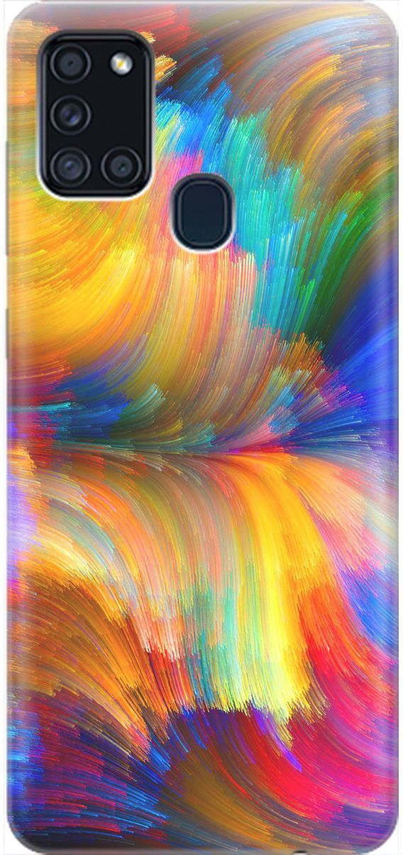 

Силиконовый чехол на Samsung Galaxy A21s "Акварельное небо", Желтый;фиолетовый, 1969