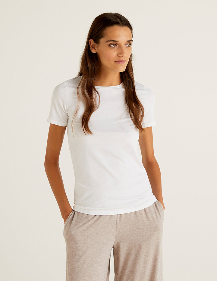 

Футболка женская United Colors of Benetton CCC_3ZQM3M857 белая XS, CCC_3ZQM3M857