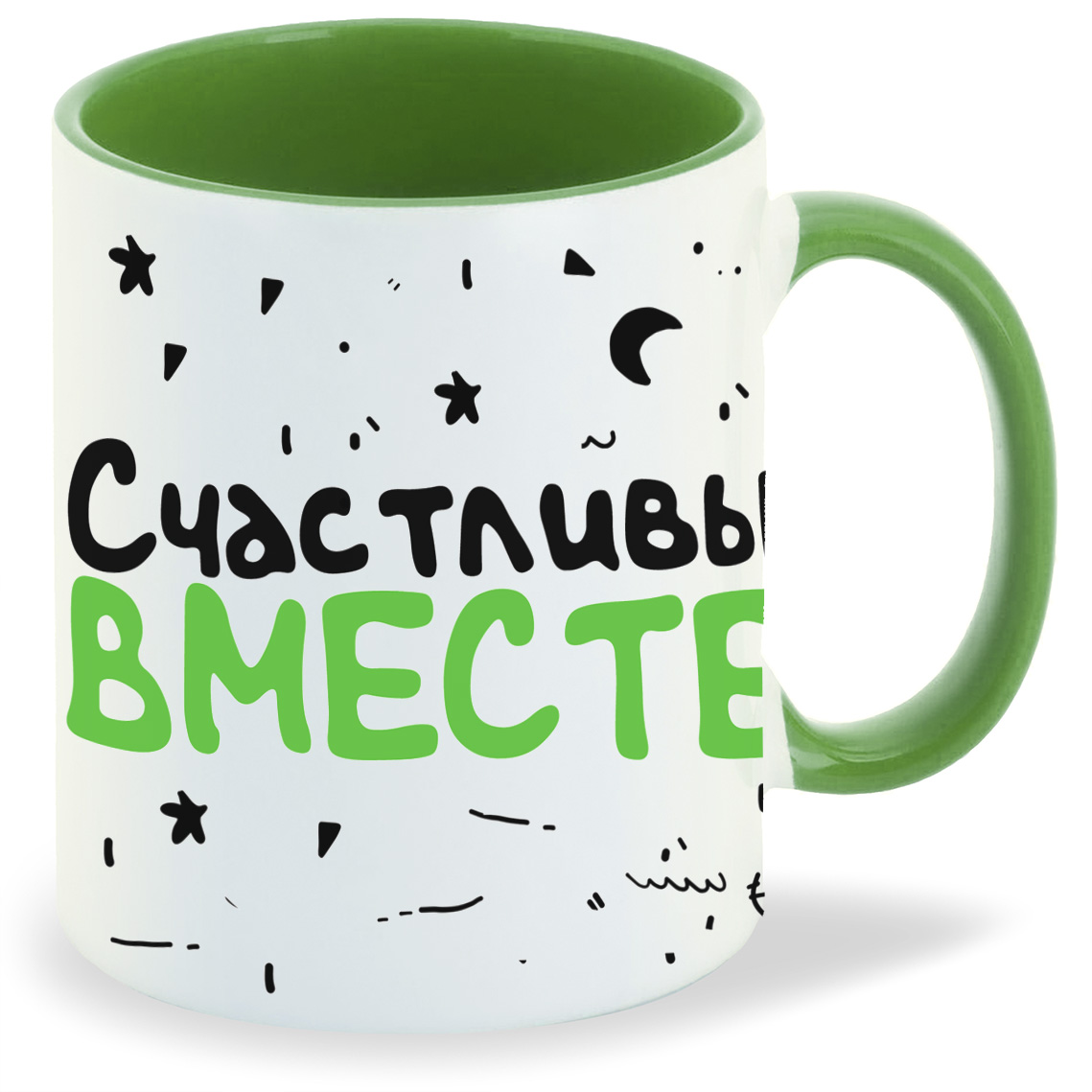 

Кружка CoolPodarok Счастливы вместе пара она