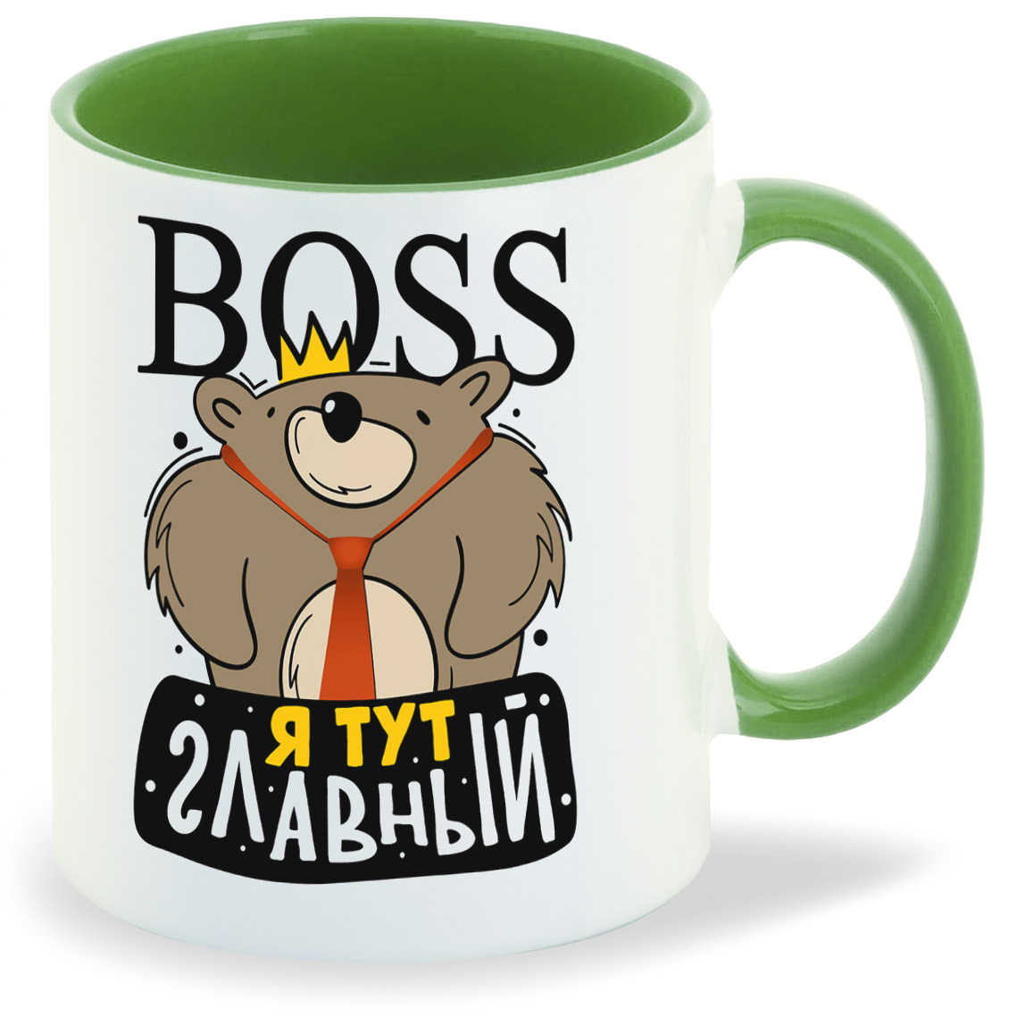 

Кружка CoolPodarok Прикол Boss Я тут главный
