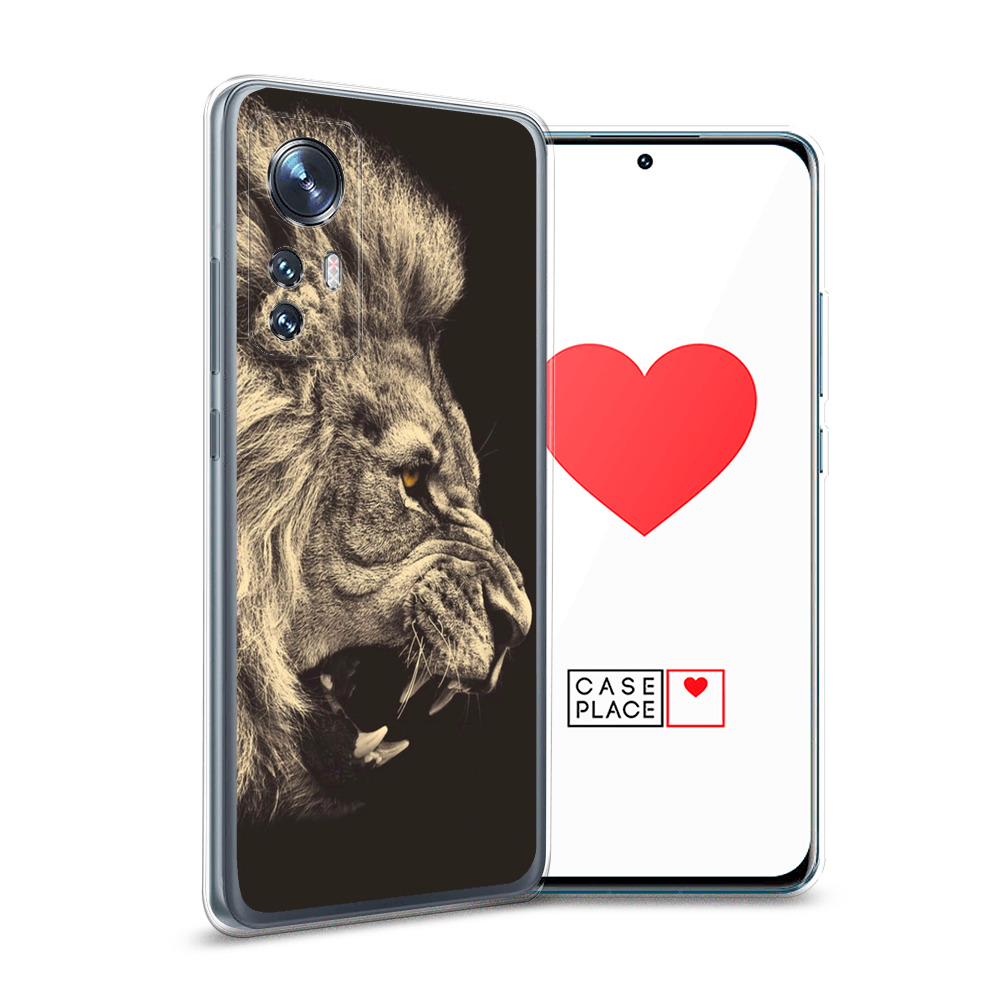 

Силиконовый чехол Awog "Львиный рык 2" для Xiaomi 12, Черный, 312350-1