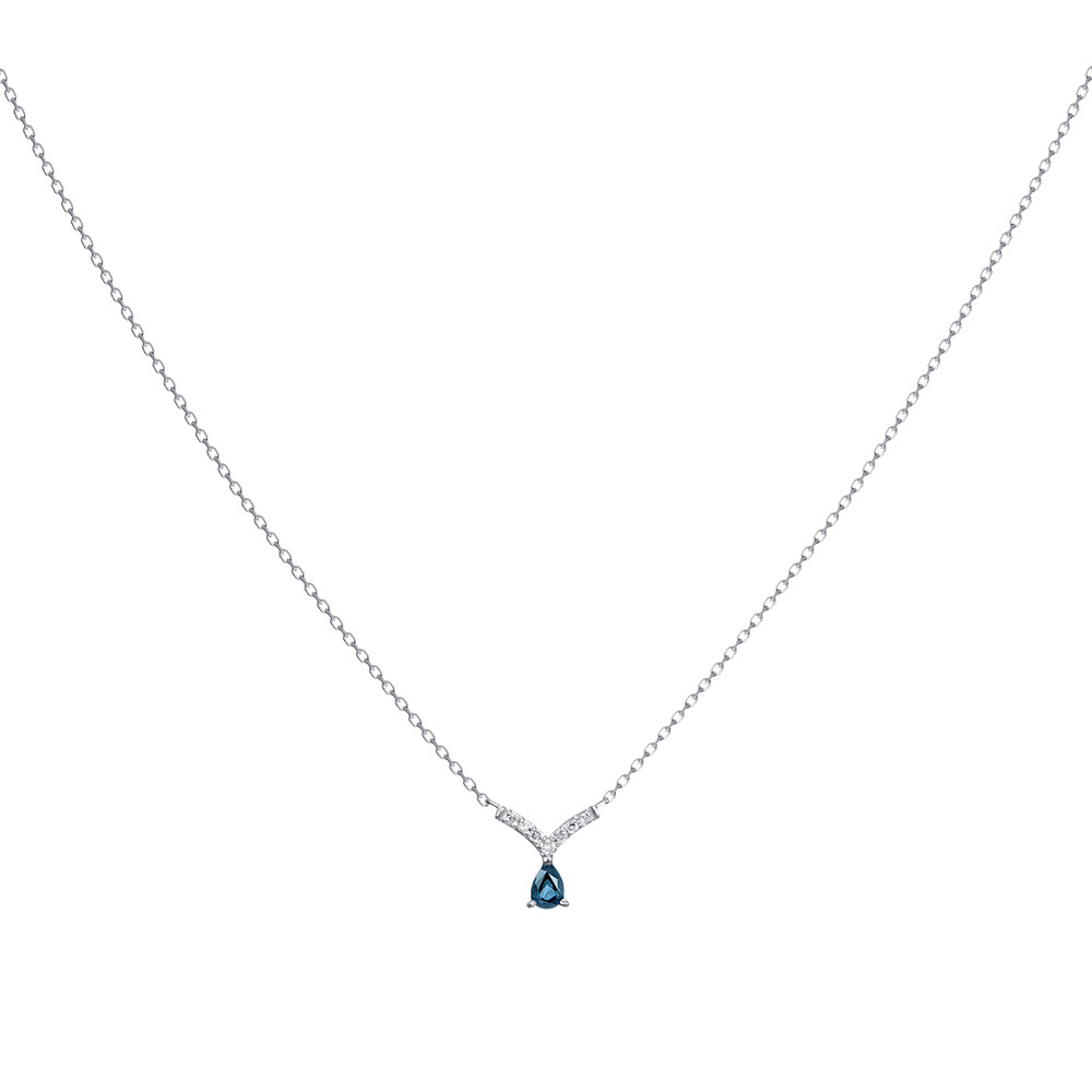 

Колье из золота 45 см ADAMAS 84039512/01-А51Д-432, бриллиант/сапфир, 84039512/01-А51Д-432