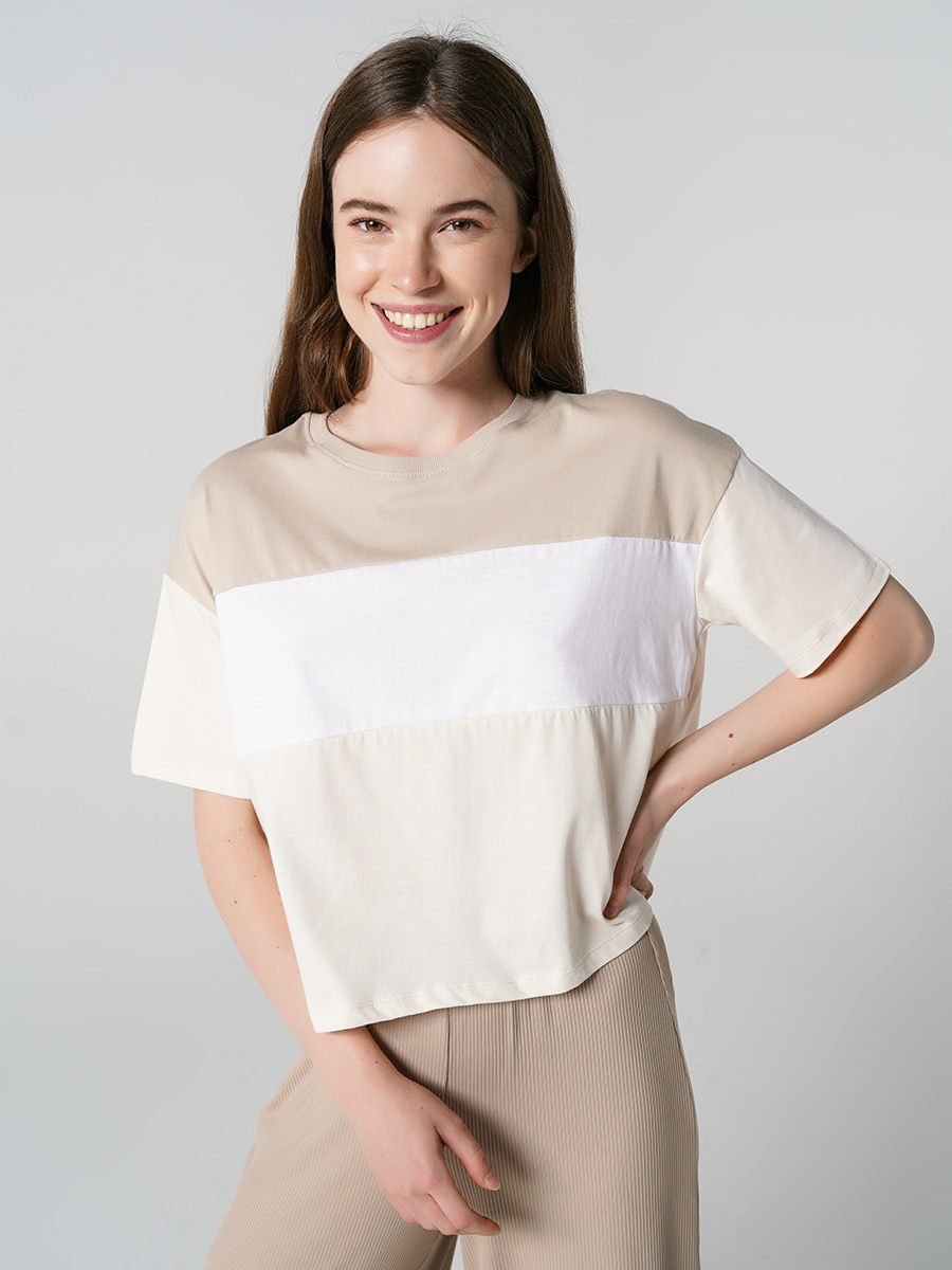 

Футболка женская ТВОЕ 81524 бежевая XS, 81524