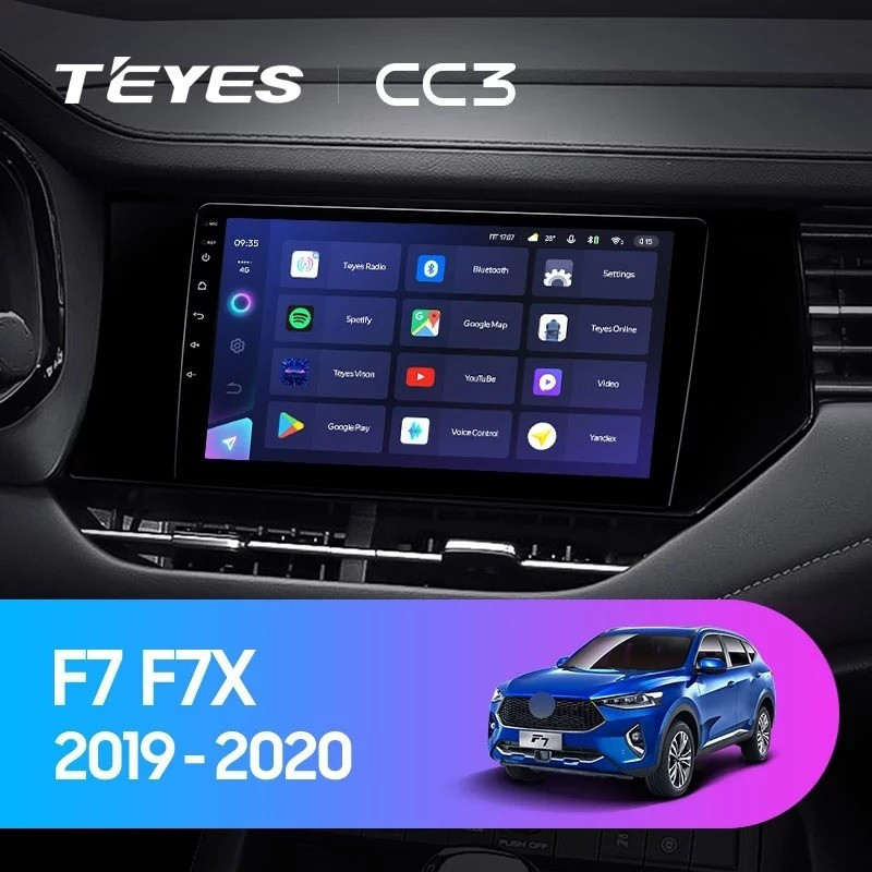 Штатная магнитола Teyes CC3L 4/64 Haval F7 F7X (2019-2020)