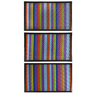

VETTA Коврик придверный, ворсовый с резиновой каймой, 50x80см, 3 дизайна, 466-295
