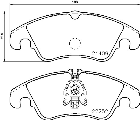 

Комплект тормозных колодок Brembo P85145