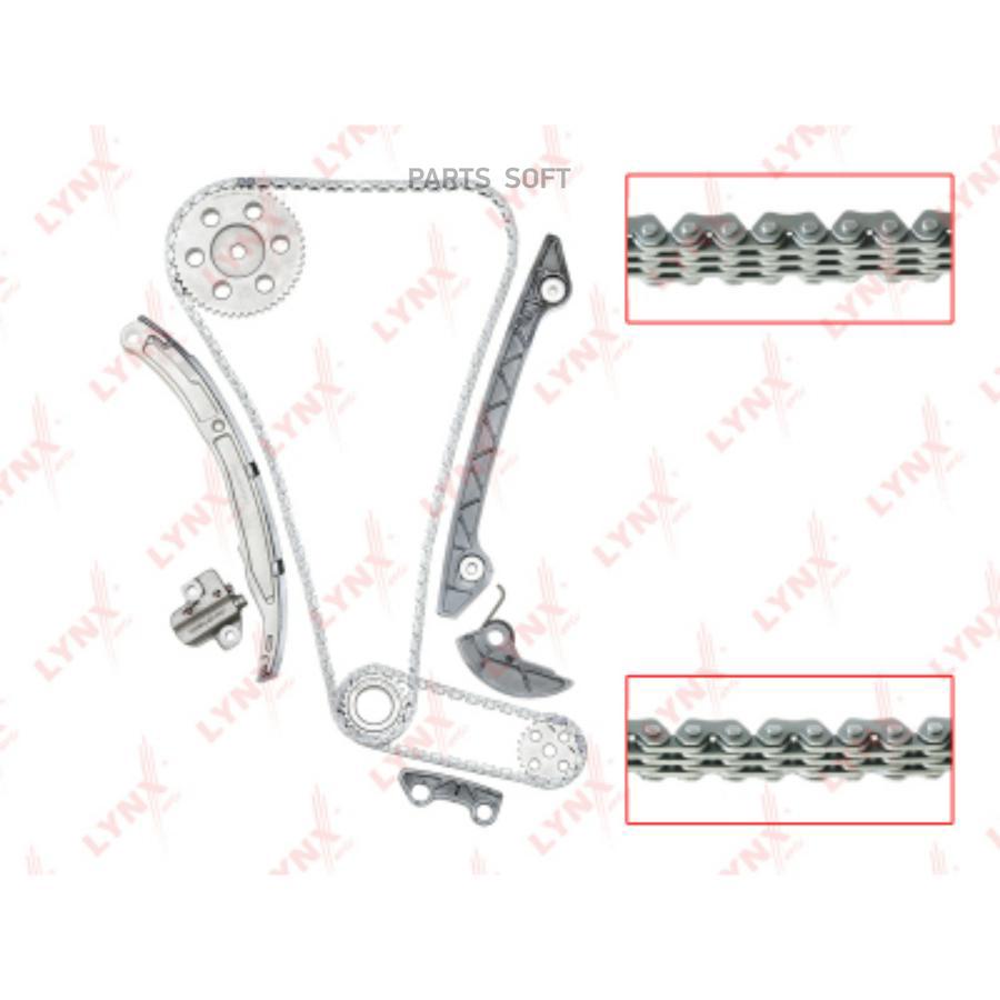 

Комплект цепи ГРМ Mazda 6 (GG, GY) 02-07 L3C1 - LYNXauto арт. TK0061