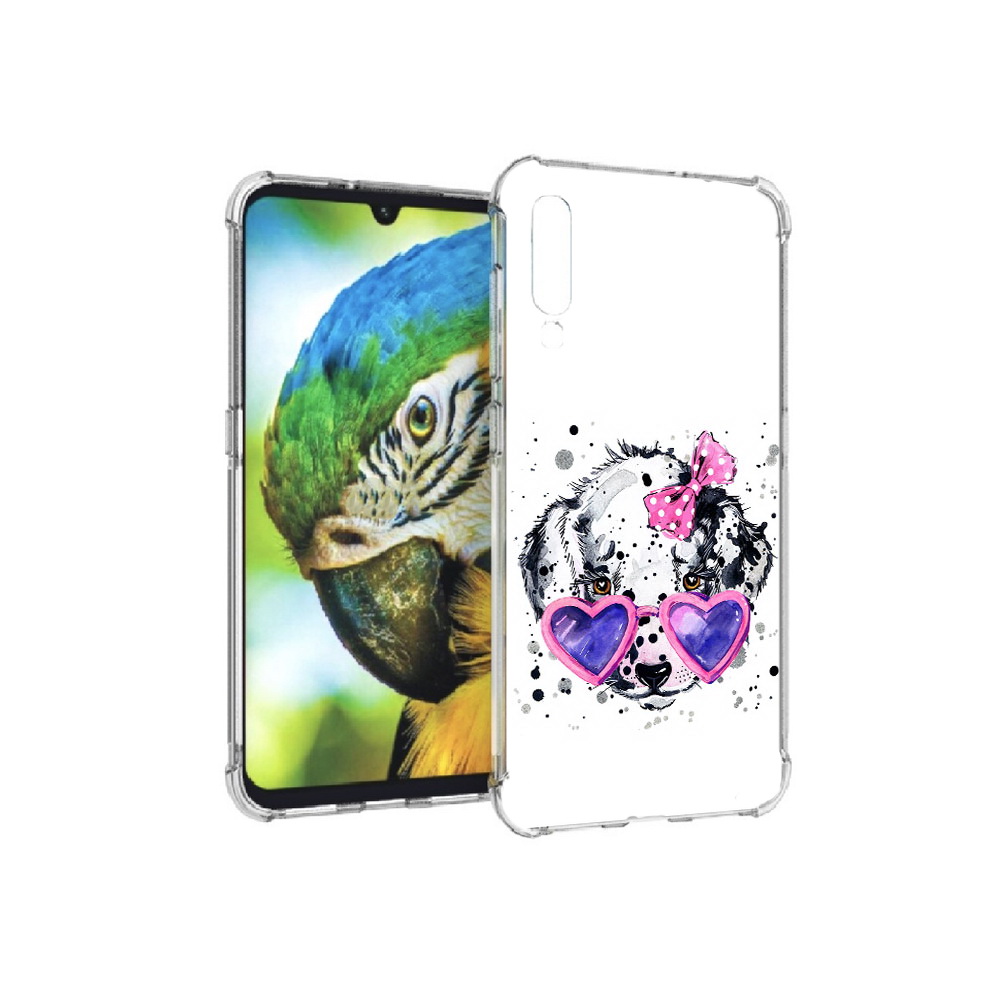 

Чехол MyPads Tocco для Xiaomi Mi 9 долматинец в очках (PT126035.255.337), Прозрачный, Tocco