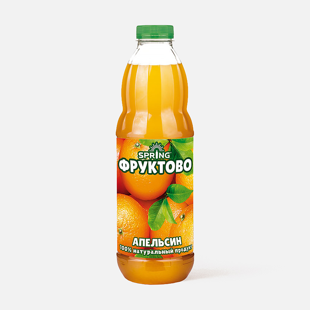 фото Напиток spring фруктово сокосодержащий, апельсин, 1 л
