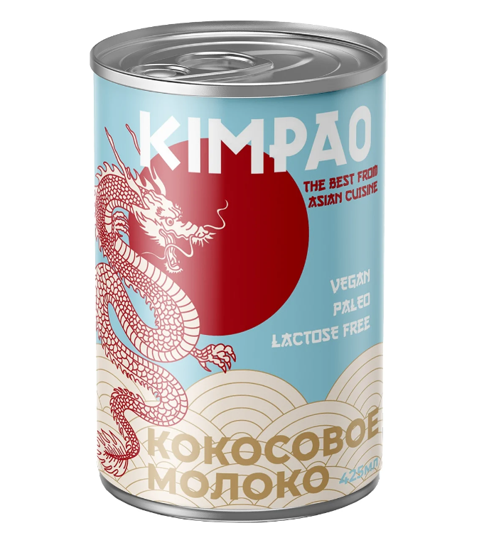 Кокосовое молоко KIMPAO (Шри-Ланка) без добавок 17-19%, 425 мл