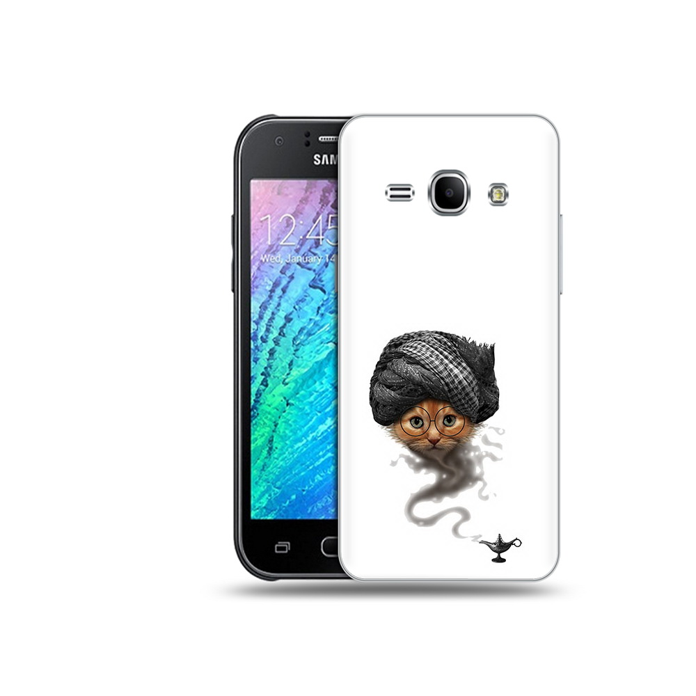 

Чехол MyPads Tocco для Samsung Galaxy J1 кот джин (PT26162.569.398), Прозрачный, Tocco
