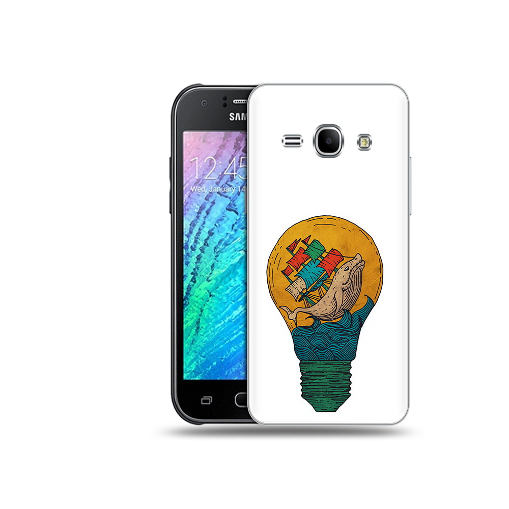 Чехол MyPads Tocco для Samsung Galaxy J1 кит в лампочке с парусами (PT26162.569.387)