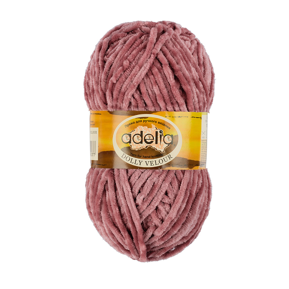 

Пряжа Adelia Dolly Velour №05 античная роза, Розовый, Dolly Velour