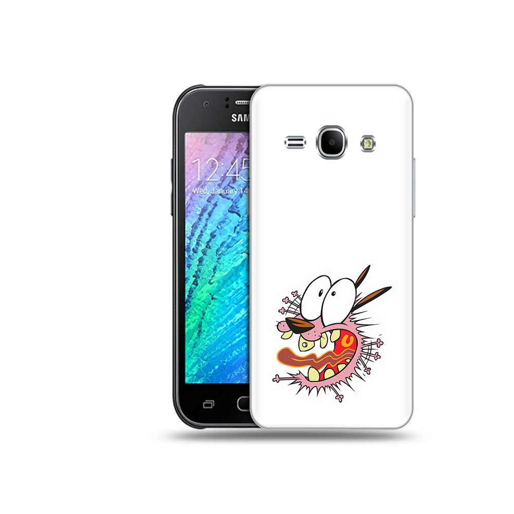 

Чехол MyPads Tocco для Samsung Galaxy J1 испуганный бобик (PT26162.569.381), Прозрачный, Tocco