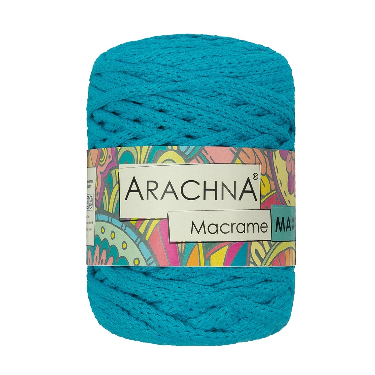 фото Пряжа arachna macrame maxi №41, ярко-голубой