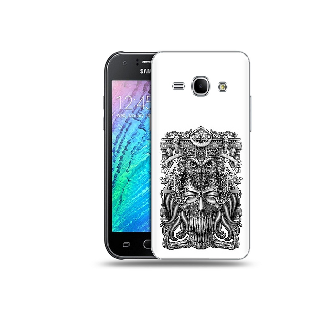 

Чехол MyPads Tocco для Samsung Galaxy J1 зубастая сова (PT26162.569.369), Прозрачный, Tocco