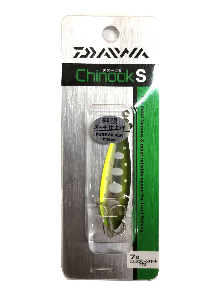 

Блесна Daiwa Chinook S 7 г, green chart yamame, 1 шт., Зеленый, Chinook S