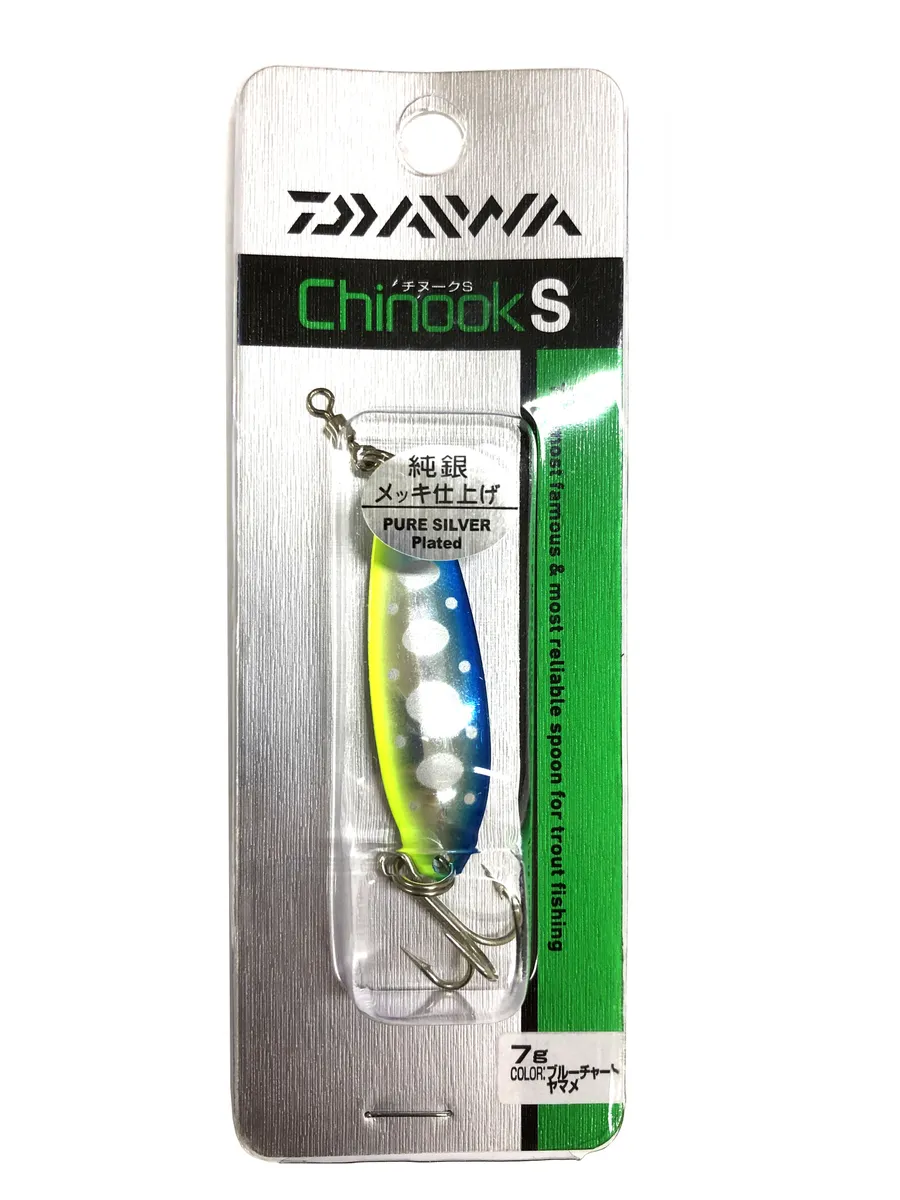 

Блесна Daiwa Chinook S 7 г, blue chart yamame, 1 шт., Голубой, Chinook S